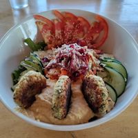 Falafel bowl at Puerto&Co in Puerto Viejo De Talamanca