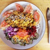 Tofu scramble! at Puerto&Co in Puerto Viejo De Talamanca