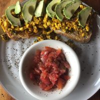 Scrambled tofu  at Puerto&Co in Puerto Viejo De Talamanca