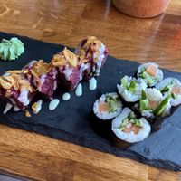 sushi: geisha in love inside out and kyoto lights maki at Secret Garden in Berlin