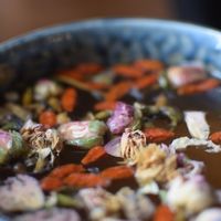 rose tea at Secret Garden in Berlin