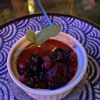 Creme brulee at Secret Garden in Berlin