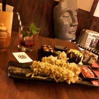 Kazuki sticks ( my favorite, try them) and sushi  at Secret Garden in Berlin