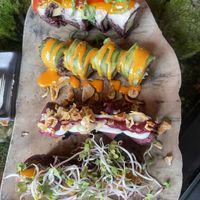 Sushi spread  at Secret Garden in Berlin