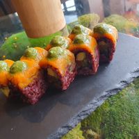 Golden koi sushi at Secret Garden in Berlin