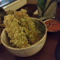 They could have more seasoning on it but the dip was incredible at Secret Garden in Berlin