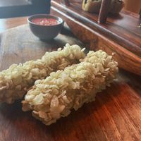 Kazuki sticks - the raspberry chilli dip!  at Secret Garden in Berlin