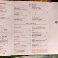 Menu page at Secret Garden at Secret Garden in Berlin