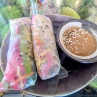 Summer rolls with peanut sauce at Secret Garden in Berlin
