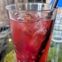 Hibiscus tea at Secret Garden in Berlin