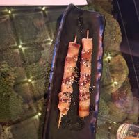 Yakitori made of soy at Secret Garden in Berlin
