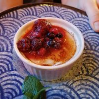 Vegan Creme Brûlee! So so heavenly! ✨😩😍 at Secret Garden in Berlin