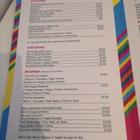 Menu at Outside The Box Cafe in Ilkley