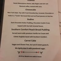 Desserts at Ila in Fairfield