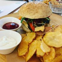 Veggie burger at Vivi Bistrot - Navona in Rome
