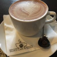 Ginger cocoa with soy milk, served with a couple vegan chocolate chips! at Bear's Cafe & Goldilocks Lounge in Hakuba