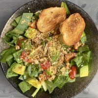 Spinach salad  at Bear's Cafe & Goldilocks Lounge in Hakuba