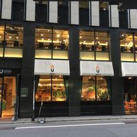 Outside at nu dish Deli & Cafe in Tokyo