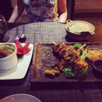 veggie skewers and mushroom pot at Chamkar - The Passage in Siem Reap