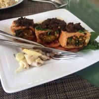 stuffed tofu  at Chamkar - The Passage in Siem Reap