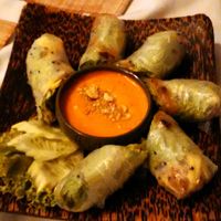 Fresh spring rolls at Chamkar - The Passage in Siem Reap