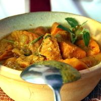 Sweet potato curry.  at Chamkar - The Passage in Siem Reap