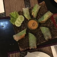 veg spring rolls  at Chamkar - The Passage in Siem Reap