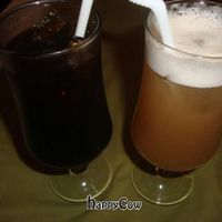 iced coffee and tamarind juice at Chamkar - The Passage in Siem Reap