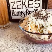 Poke Bowl with a pitaya base  at Zeke's Beans & Bowls in Norfolk