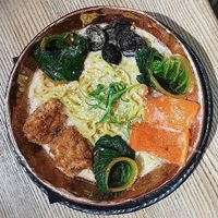 Miso ramen at Savage Food in Kyiv