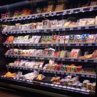 vegan fridge at Bio Company - Kreuzberg in Berlin