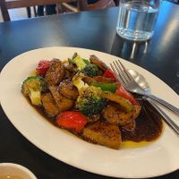 Black pepper soy  at King's Vegetarian in Bella Vista
