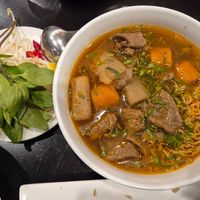 Bo kho $17.00: very tasty soup,  after eating a bit, the waitress came over and said it was in fact egg noodles FFS at King's Vegetarian in Bella Vista