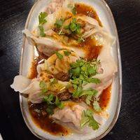 Spicy wontons $12.90: very good at King's Vegetarian in Bella Vista