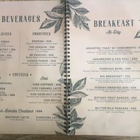 Menu at Botanik in Kerobokan Kelod