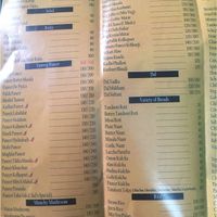 Menu (some) at Sarang Sweets & Restaurant in Lucknow