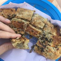 Mushrooms burekas  at Ha Bourekas Hatorki in Haifa