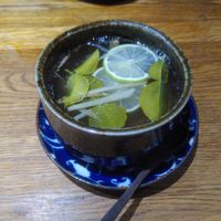 Lime ginger tea at An Vegan House  in Hamburg