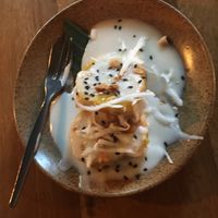 I fell in love with warm pumpkin pie  at An Vegan House  in Hamburg