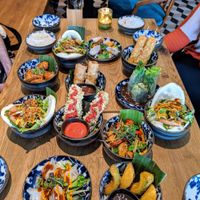 12 small bowls at An Vegan House  in Hamburg