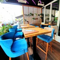 Outdoor terrace at An Vegan House  in Hamburg