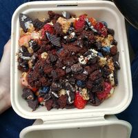 All the chocolate and all the fruit! at Cinnaholic in Seattle