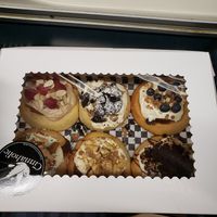 Variety 6 pack. All were insanely delicious! at Cinnaholic in Seattle