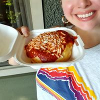 Pizza roll -- SO GOOD at Cinnaholic in Seattle