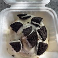 Marshmallow and oreo cinnamon roll  at Cinnaholic in Seattle