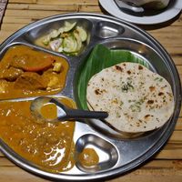 Naan with wraps at Vegan Phangan in Koh Phangan