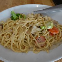 Vegan Spaghetti Carbonara!?
This tasted incredible! Such an amazing comfort food made vegan, definitely not lacking any flavour! Highly recommended! at Vegan Phangan in Koh Phangan