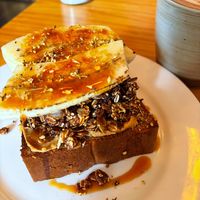 Banana bread toast  at Egg in Shanghai