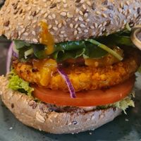 Chicken burger at Peter Pane - Friedrichstr in Berlin