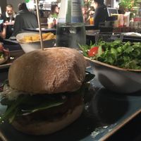 Truffle burger at Peter Pane - Friedrichstr in Berlin